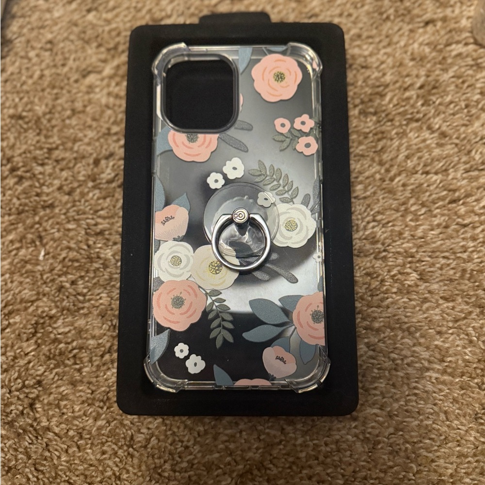 Source Unknown Floral Clear Phone Case with Ring Holder